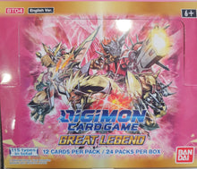 Load image into Gallery viewer, DIGIMON CARD GAME GREAT LEGEND BOOSTER BT04
