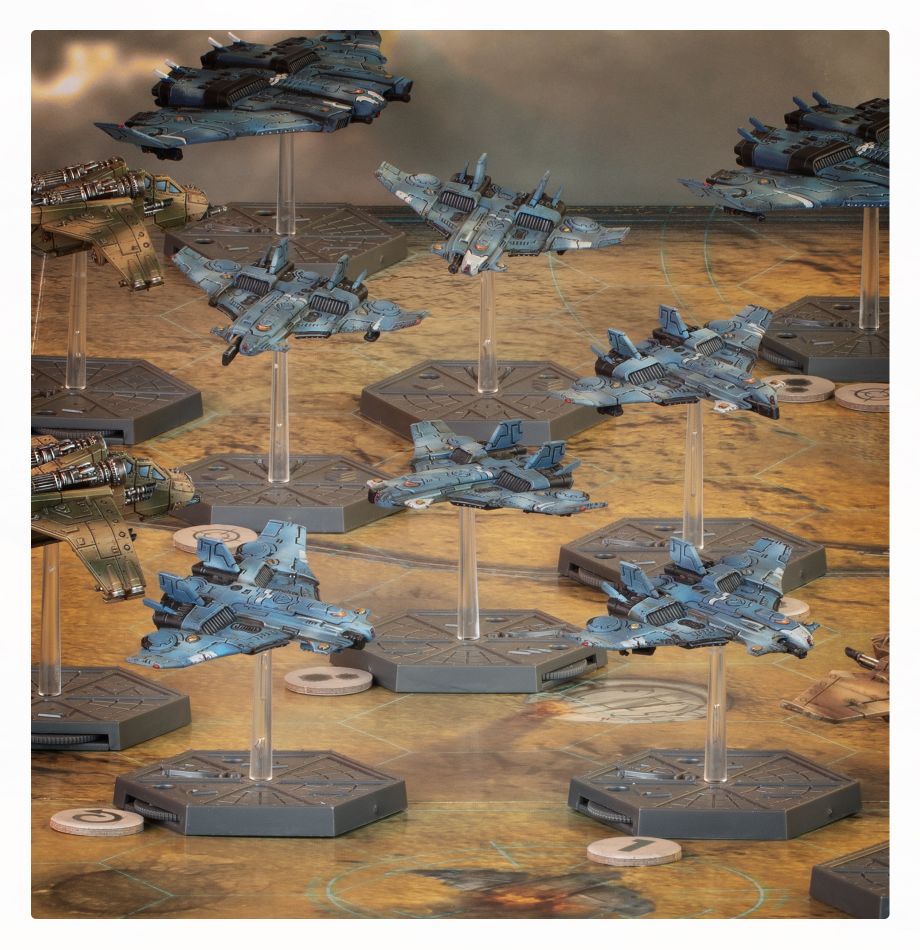 Aeronautica Imperialis: T'au Air Caste Barracuda Fighters